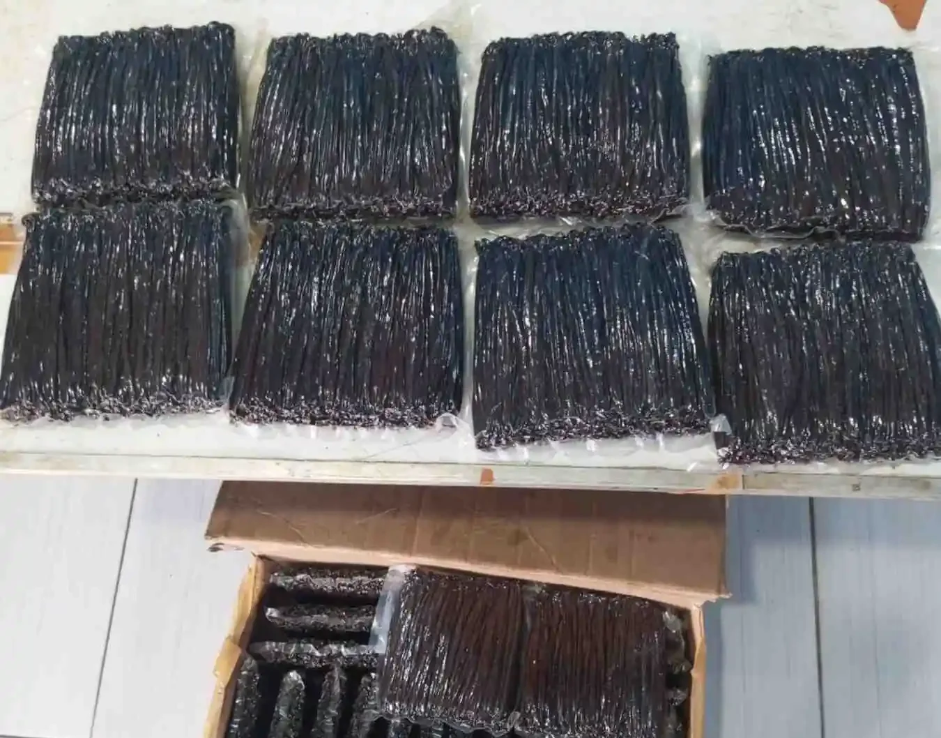 Organic vanilla beans from Indonesia